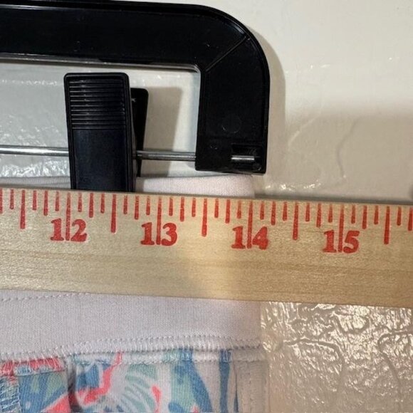 Lilly Pulitzer Shorts Womens XS Pink Blue Tropical Print Drawstring Pockets - Picture 6 of 8